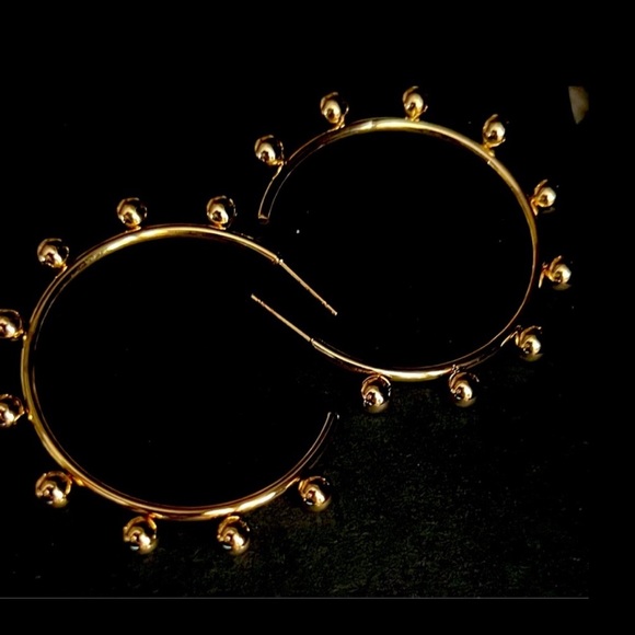 FP Gold Earrings/studs Hoop 14k gold filled designer - Picture 5 of 5